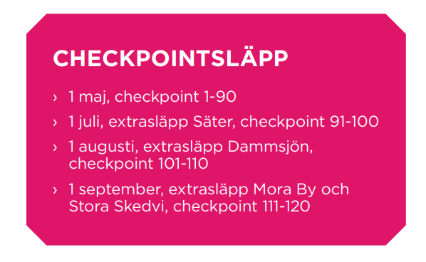 Checkpointsläpp