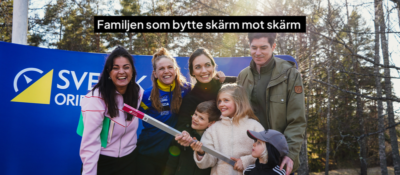Familjen som bytte skärm mot skärm