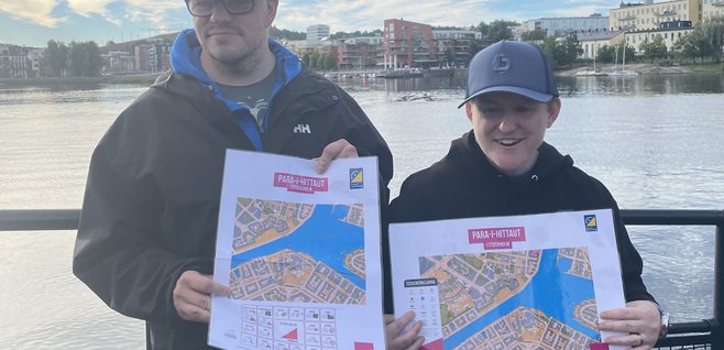 Henrik och Eva testar Para-I Hittaut