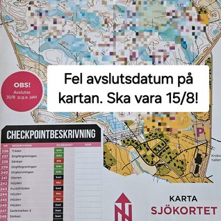 Fel datum Sjökortet