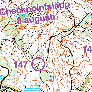 Skärmbild checkpointsläpp Bergebo