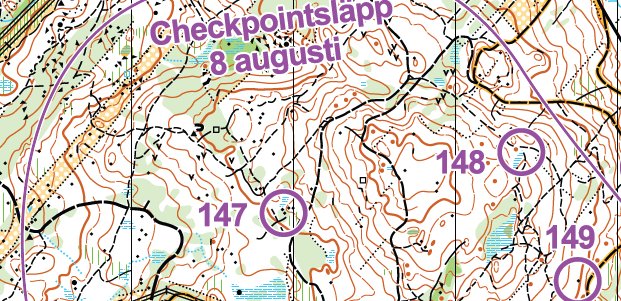 Skärmbild checkpointsläpp Bergebo
