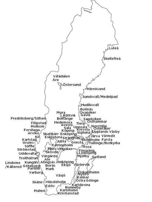 Sverigekarta hittautorter 2021-04-13