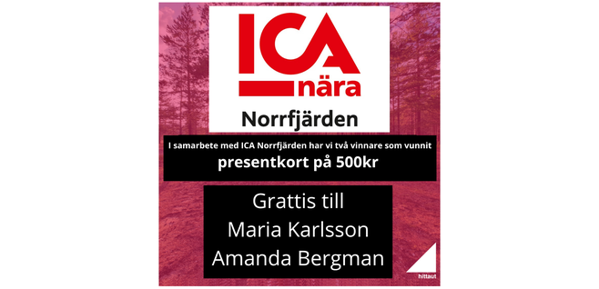 Vinnare ICA nOORFJÄRDEN